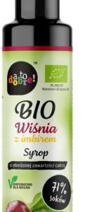 A To Dobre Syrop Wiśnia & Imbir o Obniżonej Zawartości Cukru BIO 250ml