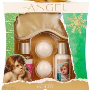 Accentra Zestaw Angel Bath Set Żel pod prysznic 100Ml + Balsam 100Ml + Kula do kąpieli 2X30G + Maska