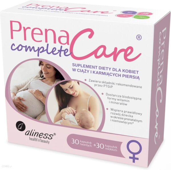 ALINESS PrenaCare Complete dla kobiet w ciąży i karmiących 30 Kapsułek + 30 Kapsułek żelowych ® KUP TERAZ