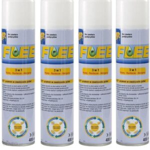 Animedica Flee 3W1 Spray Na Roztocza Pchły Alergeny 4X400Ml