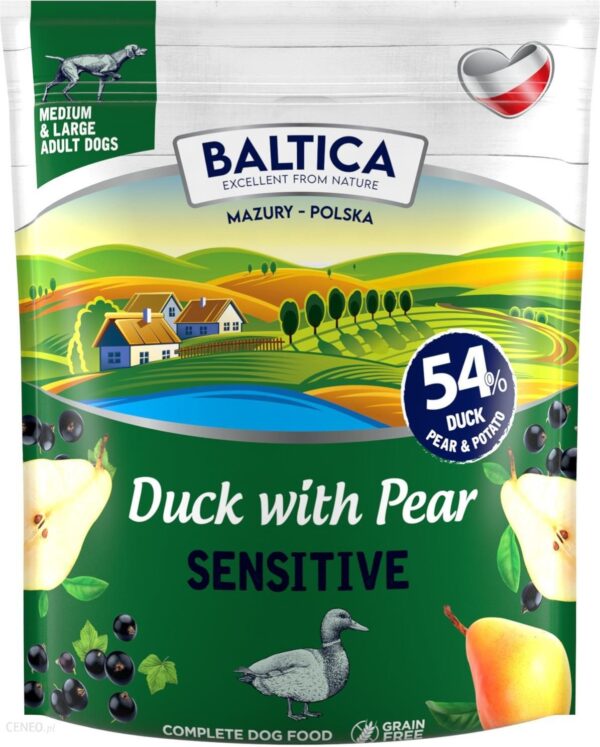 Baltica Duck with Pear Kaczka z gruszką Średnie i Duże rasy 1kg