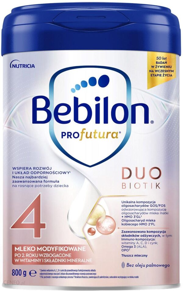 Bebilon Profutura Duo Biotik 4 mleko modyfikowane po 2 roku 800 g