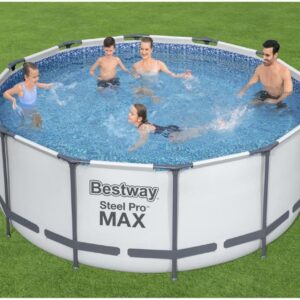 Bestway Basen Ogrodowy Steel Pro Max Z Akcesoriami Okrągły 366X122cm