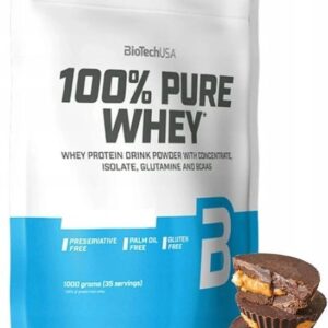 Odżywka białkowa Biotechusa Koncentrat 100% Pure Whey 1Kg Czekolada Masło Orzechowe