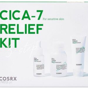 COSRX CICA-7 Relief Kit 3 step - Zestaw mini 3w1 toner