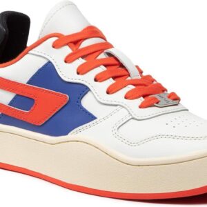 Diesel Sneakersy - S-Ukiyo Low Y02674 Pr013 H8814 Star White/Surf Blue/Cherry Tomato