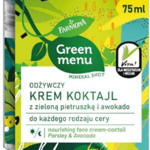 Farmona Green Menu odżywczy krem koktajl z zieloną pietruszką i awokado 75 ml