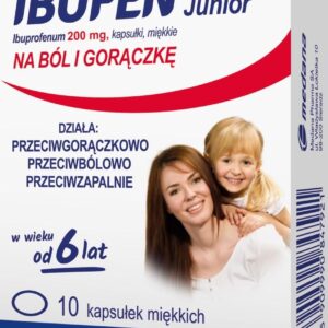 Ibufen Junior 200mg 10kaps.