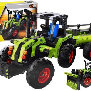 Jokomisiada Klocki Zbuduj Traktor Spychacz 2W1 348El. Za3813