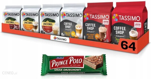 Kapsułki Tassimo Jacobs Megapack Mix Smaków Latte