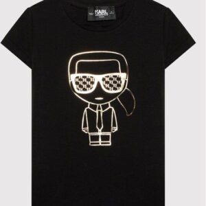 KARL LAGERFELD T-Shirt Z15359 S Czarny Regular Fit