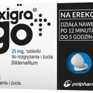 Maxigra Go 25mg 8 tabl. do rozgryzania i żucia