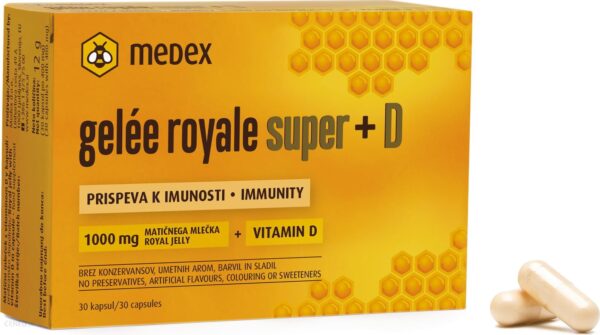 Medex Gelee Royale Super + D 30 kaps