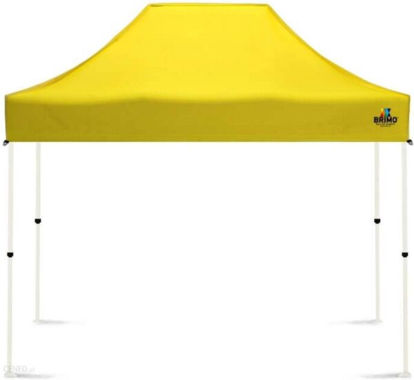 Namiot ogrodowy 2x3m - bez 3 ścian - Żółty