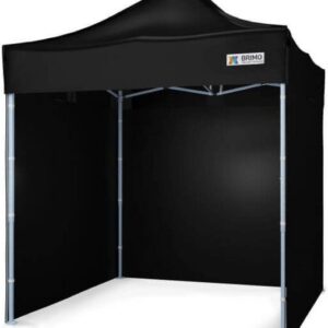 Namiot sprzedażowy 2x2m - plus 3 ściany - Czarny