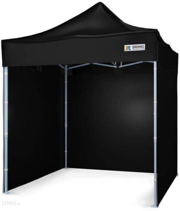 Namiot sprzedażowy 2x2m - plus 3 ściany - Czarny