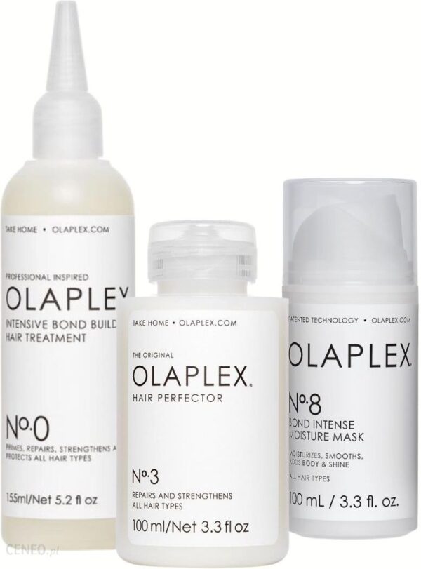 OLAPLEX N°. 0 - 3 - 8 Zestaw Intensywna Pielęgnacja Włosów