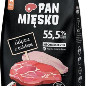 Pan Mięsko Cielęcina z Indykiem 9kg chrupki M