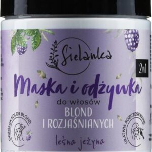 Sielanka Maska i odżywka do włosów blond rozjaśnianych 2 w 1 Leśna jeżyna 250ml