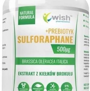 Sulforafan 500µg ekstrakt z kiełków brokułu 60kapsułek Wish Pharmaceutical