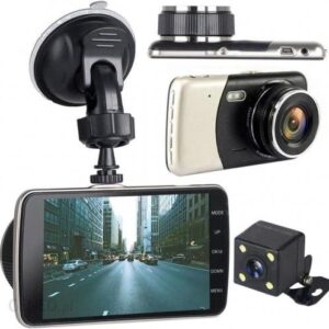 Techonic Wideorejestrator Kamera Rejestrator Jazdy Z Kamerą Cofania Slim 504S 1080P Full Hd
