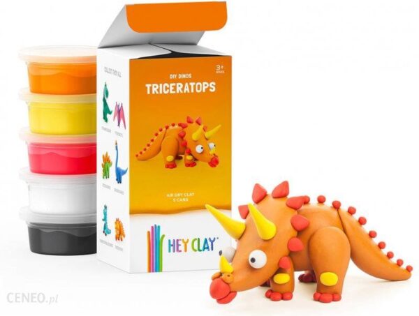 Tm Toys Hey Clay Masa Plastyczna Triceratops Hclmd003Pcs
