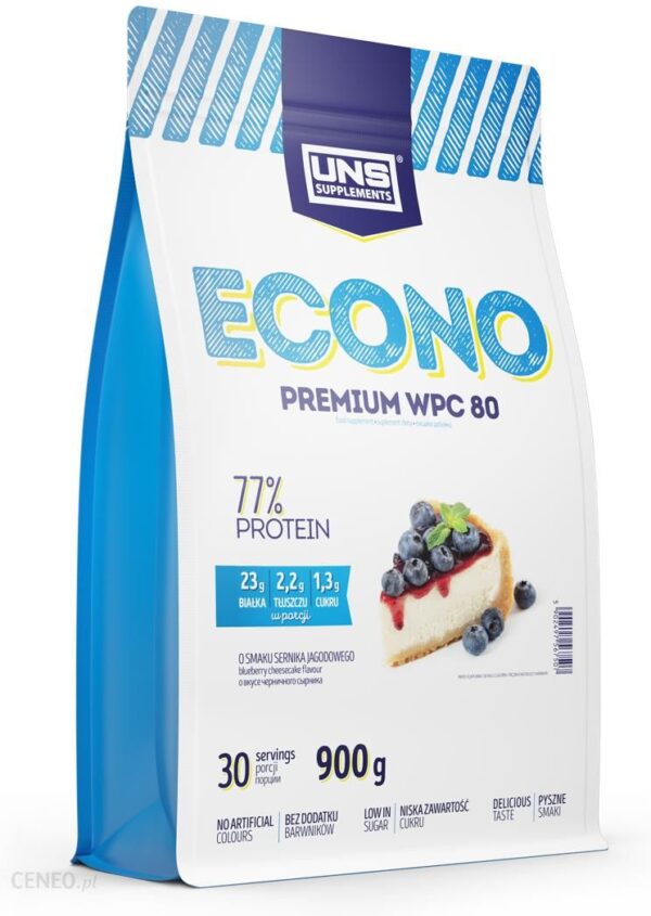 Odżywka białkowa Uns Econo Premium 900G Biała Czekolada Z Kokosem