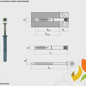 Wkręt-Met SM 6x40 kołek do wbijania (100szt)