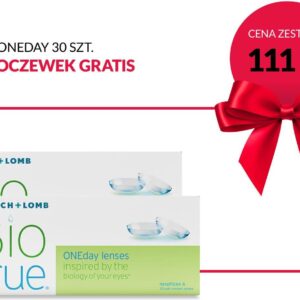 Zestaw 2x Soczewki jednodniowe sferyczne Bausch + Lomb Biotrue ONEday 30 szt. + 20 szt. soczewek