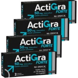 Zestaw 4 x Actigra Forte 50mg